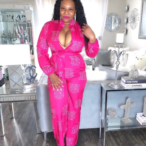 Jumpsuits letters Bodycon romper - Picture 3 of 3